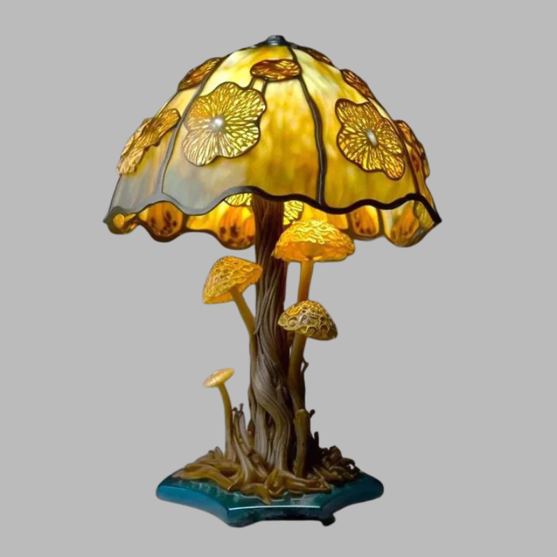 Elegant Stained Glass Lamp – Soothing Ambient Lighting
