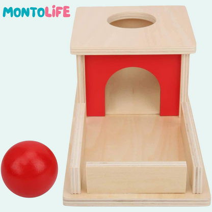 Peek-a-Boo Learning Box – Wooden Object Permanence Development Toy
