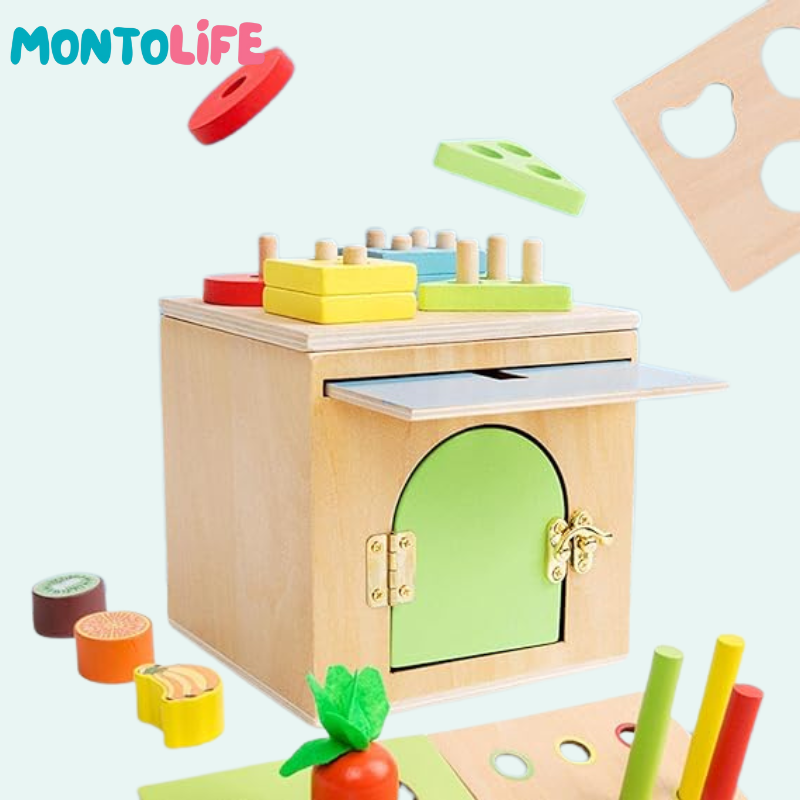 Ultimate Sorting Station – 6-in-1 Wooden Educational Learning Tool