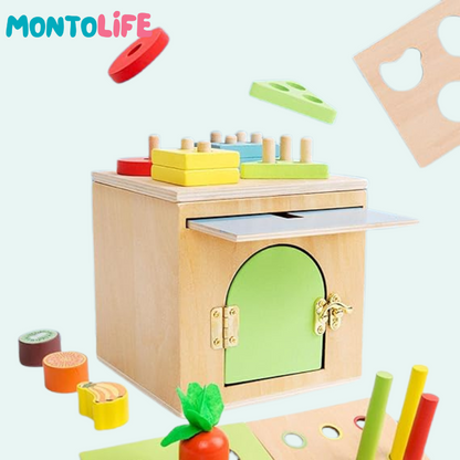 Ultimate Sorting Station – 6-in-1 Wooden Educational Learning Tool