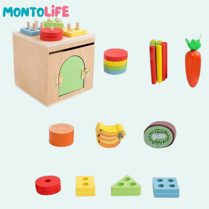 Ultimate Sorting Station – 6-in-1 Wooden Educational Learning Tool