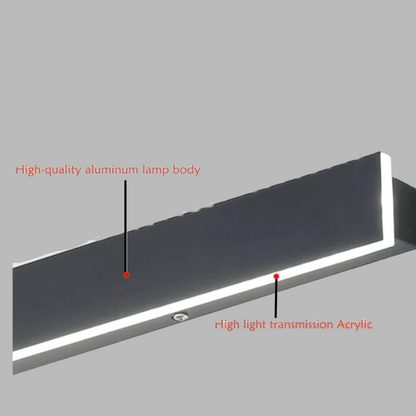 Sleek Waterproof LED Wall Light – Ultra-Modern Outdoor Illumination