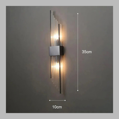 Luxurious Crystal Wall Light – Elegant Golden Accent Illumination