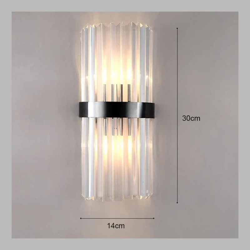 Luxurious Crystal Wall Light – Elegant Golden Accent Illumination