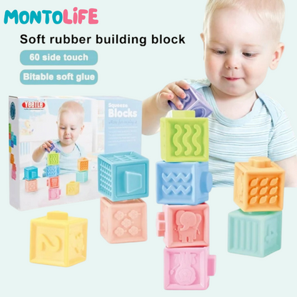 Sensory Squeak Blocks – Soft Educational Playset for Early Learning