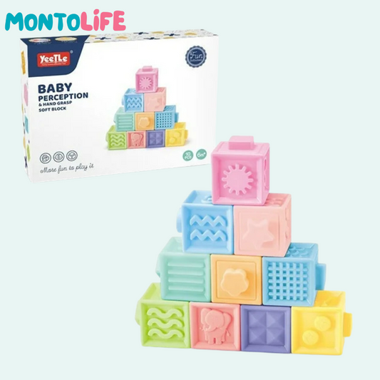 Sensory Squeak Blocks – Soft Educational Playset for Early Learning