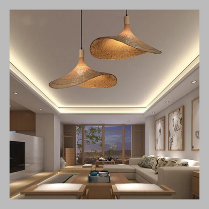 Handmade Bamboo Pendant Light – Sustainable Natural Hanging Lamp