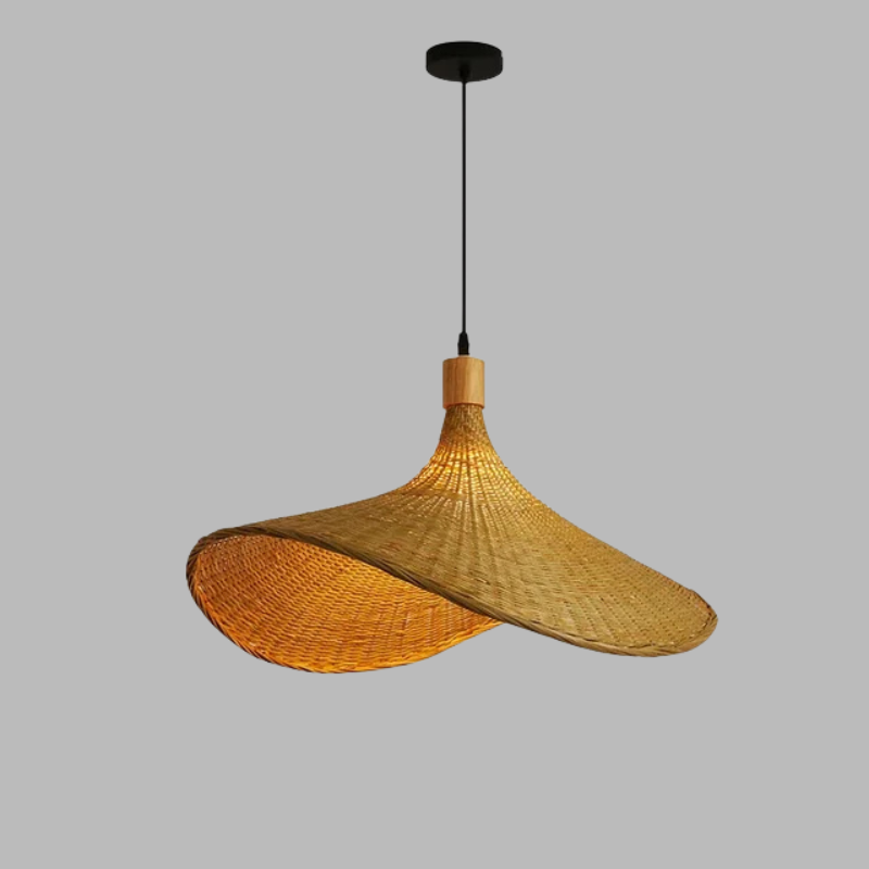 Handmade Bamboo Pendant Light – Sustainable Natural Hanging Lamp