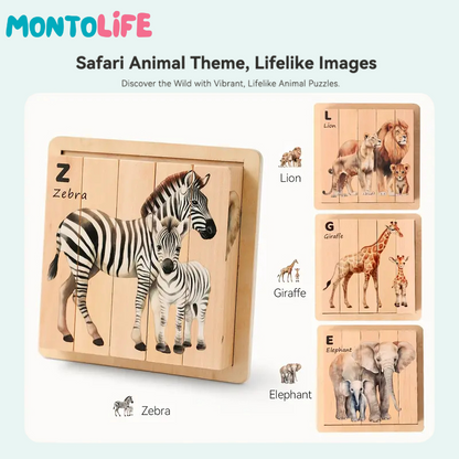 Spin & Match Learning Puzzle – Interactive Wooden Educational Toy for Kids