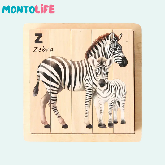 Spin & Match Learning Puzzle – Interactive Wooden Educational Toy for Kids