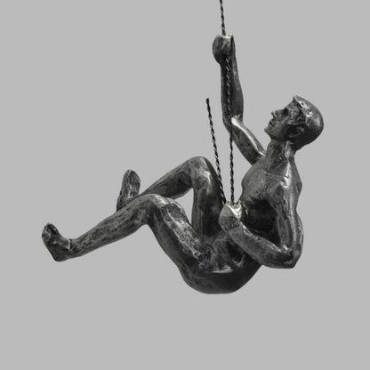 Creative Wall Sculpture Set – Modern 3D Climbing Man
