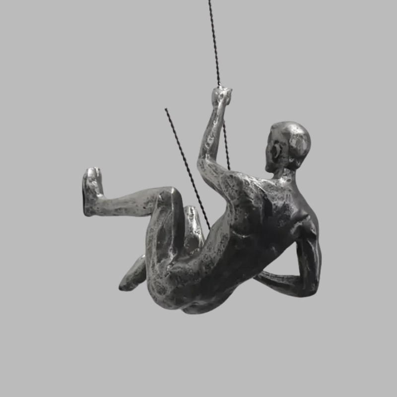 Creative Wall Sculpture Set – Modern 3D Climbing Man