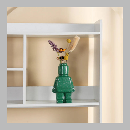 Pixel Brick Robot Planter – Geek Chic Succulent & Desk Décor