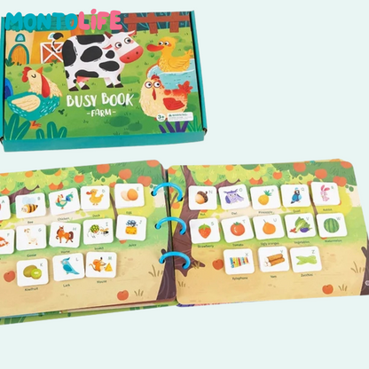 Interactive Sticker Learning Book - Hands-On Skill Building for Little Minds