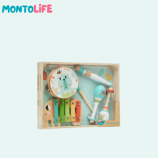 Wooden Music Set – Educational Musical Toy for Toddlers & Kids