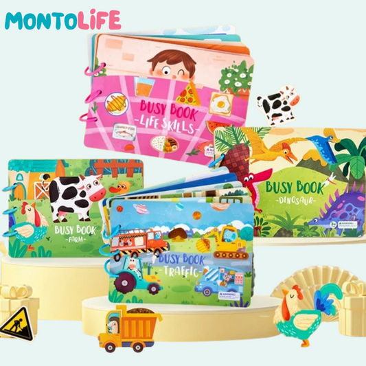 Interactive Sticker Learning Book - Hands-On Skill Building for Little Minds
