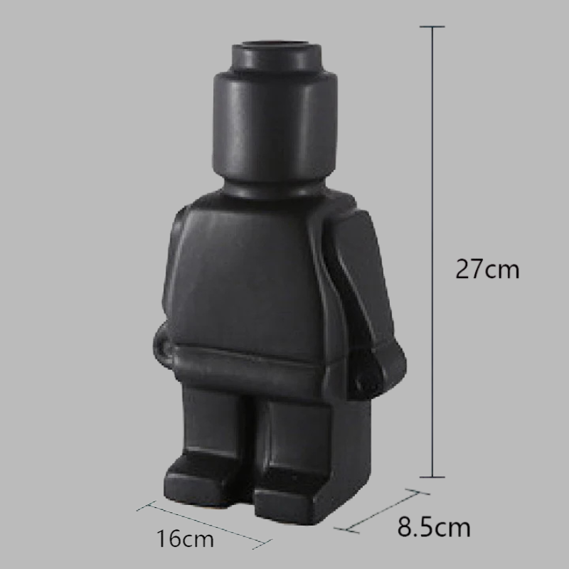Pixel Brick Robot Planter – Geek Chic Succulent & Desk Décor