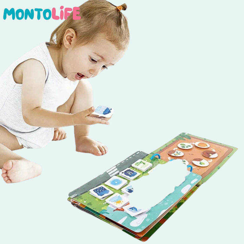 Interactive Sticker Learning Book - Hands-On Skill Building for Little Minds