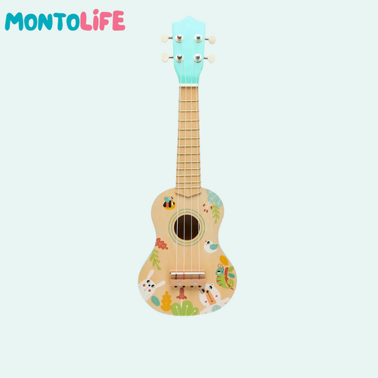 Wooden Ukulele – Toddler-Sized Musical Instrument