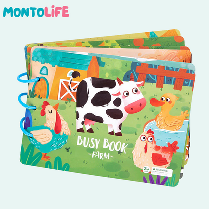 Interactive Sticker Learning Book - Hands-On Skill Building for Little Minds