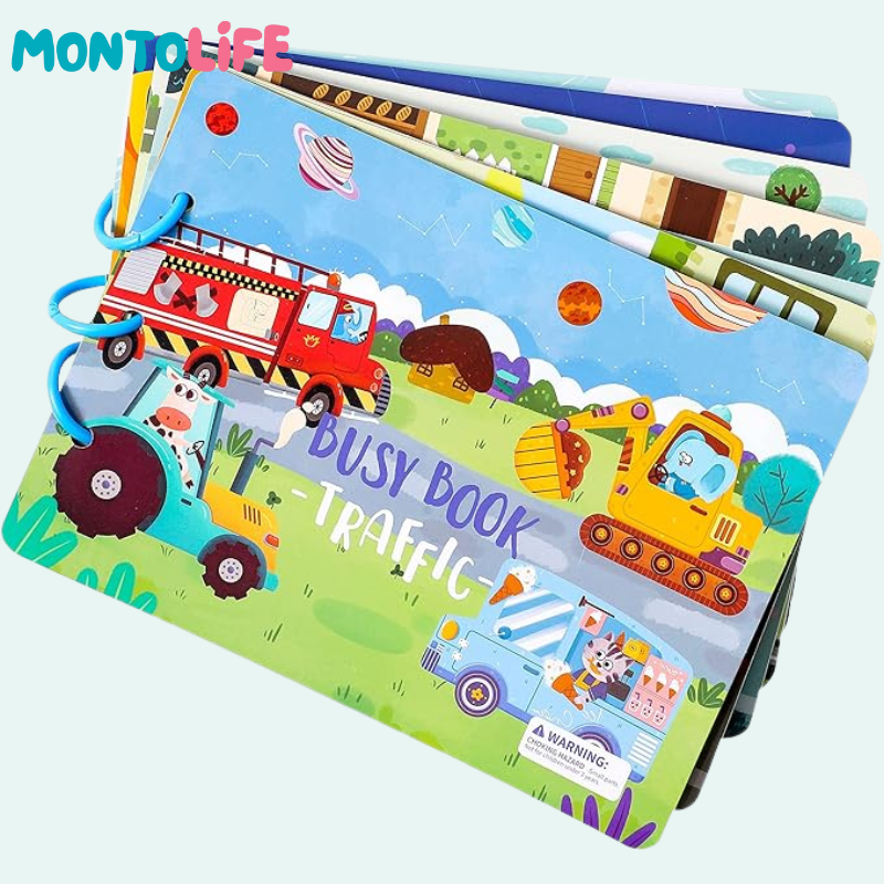 Interactive Sticker Learning Book - Hands-On Skill Building for Little Minds