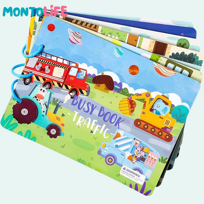Interactive Sticker Learning Book - Hands-On Skill Building for Little Minds