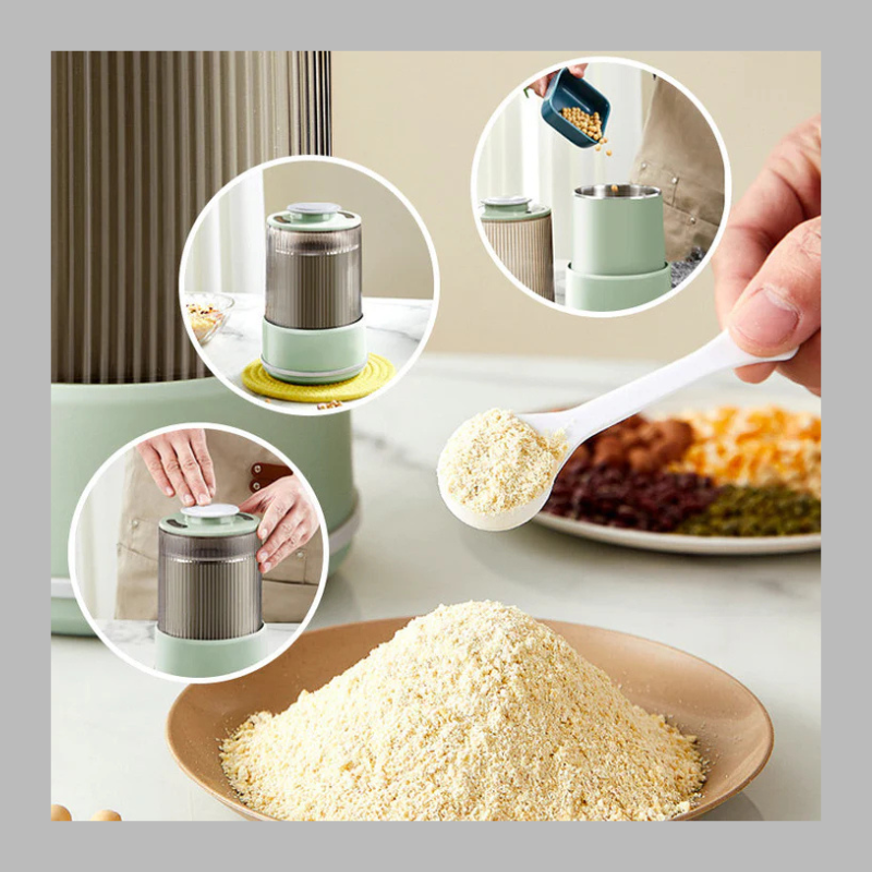 2-in-1 Grinder – Powerful Manual & Electric Stainless Steel Mill