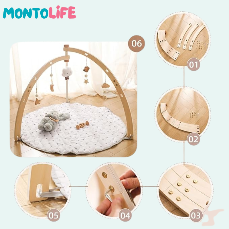 Sensory Play Mat – Soft Developmental Floor Gym for Babies
