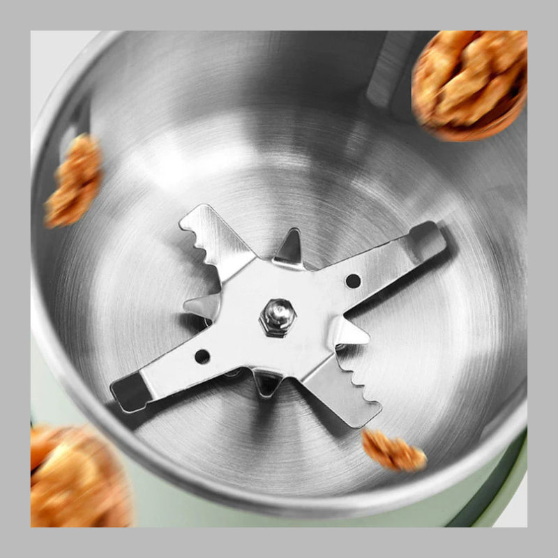 2-in-1 Grinder – Powerful Manual & Electric Stainless Steel Mill