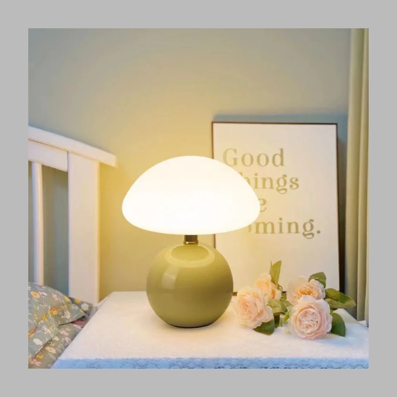 Elegant Mushroom Table Lamp – French Inspired Ambient Lighting