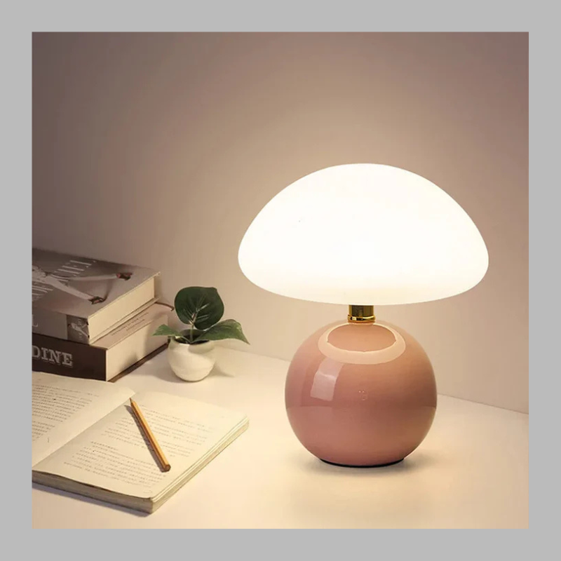 Elegant Mushroom Table Lamp – French Inspired Ambient Lighting