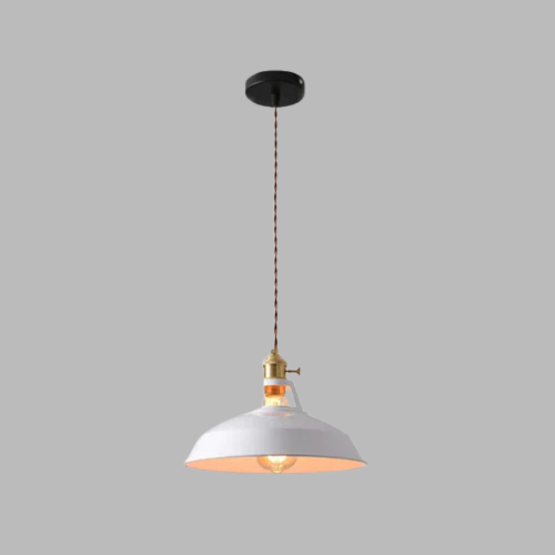 Retro Pastel Metal Pendant Light – Chic Vintage Ceiling Lamp