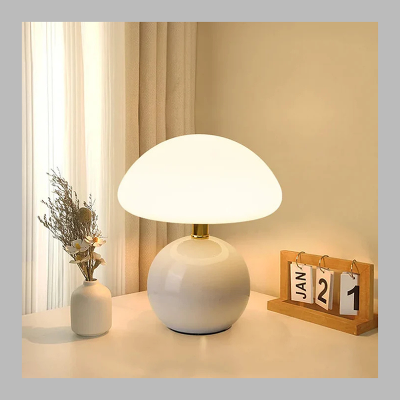 Elegant Mushroom Table Lamp – French Inspired Ambient Lighting