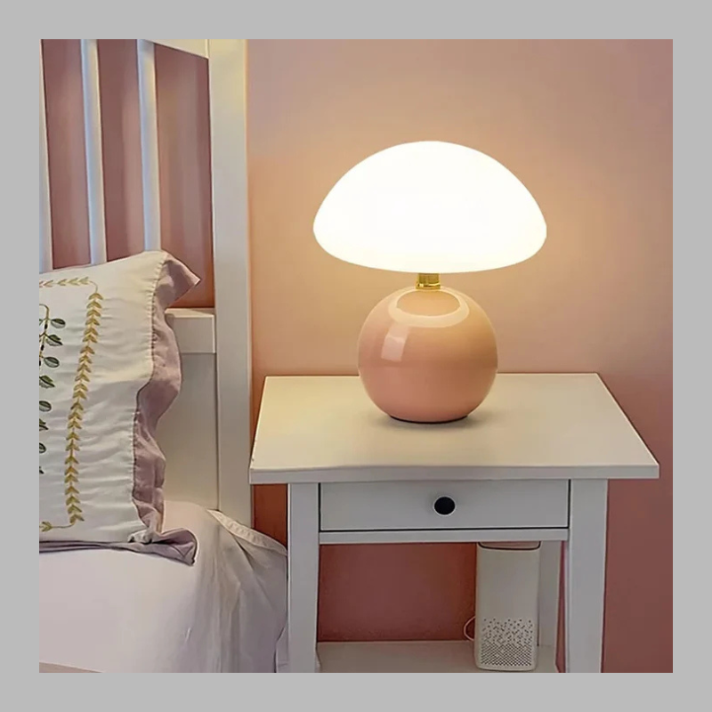 Elegant Mushroom Table Lamp – French Inspired Ambient Lighting