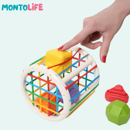 Shape Sorting Blocks – Wooden Educational Toy for Early Learning
