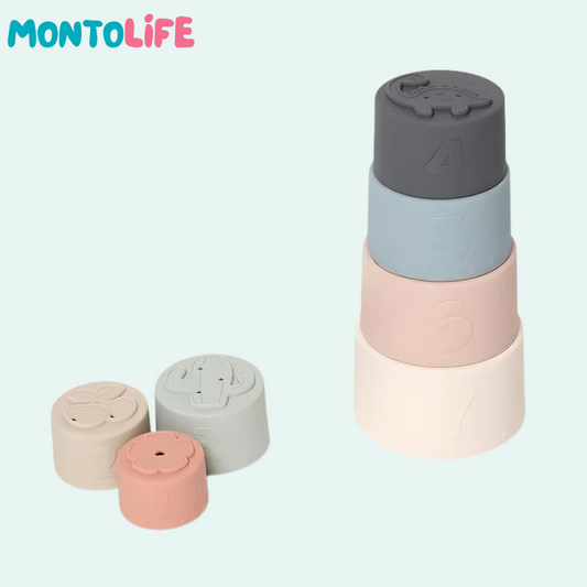 Nesting & Stacking Cups – Colorful Educational Playset for Infant Development