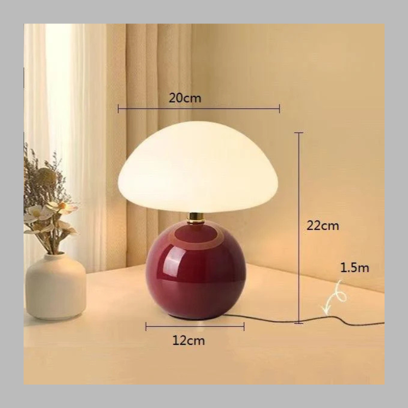 Elegant Mushroom Table Lamp – French Inspired Ambient Lighting