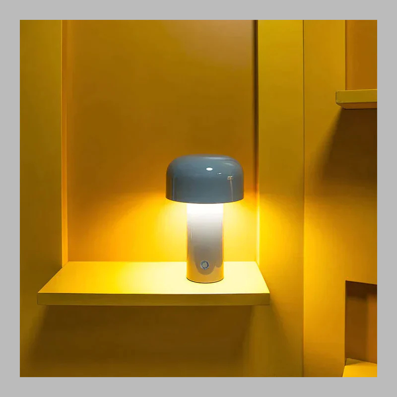 Wireless Retro LED Table Lamp – USB Rechargeable with Smart Touch Control