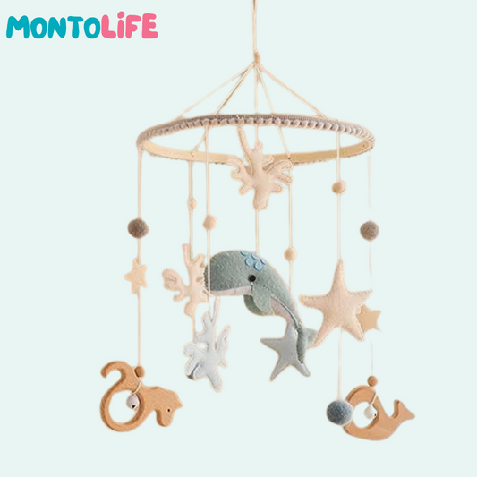 Ocean Wonders Hanging Mobile – Handmade Sea Life Nursery Decoration