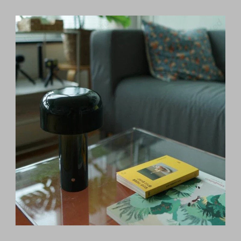 Wireless Retro LED Table Lamp – USB Rechargeable with Smart Touch Control