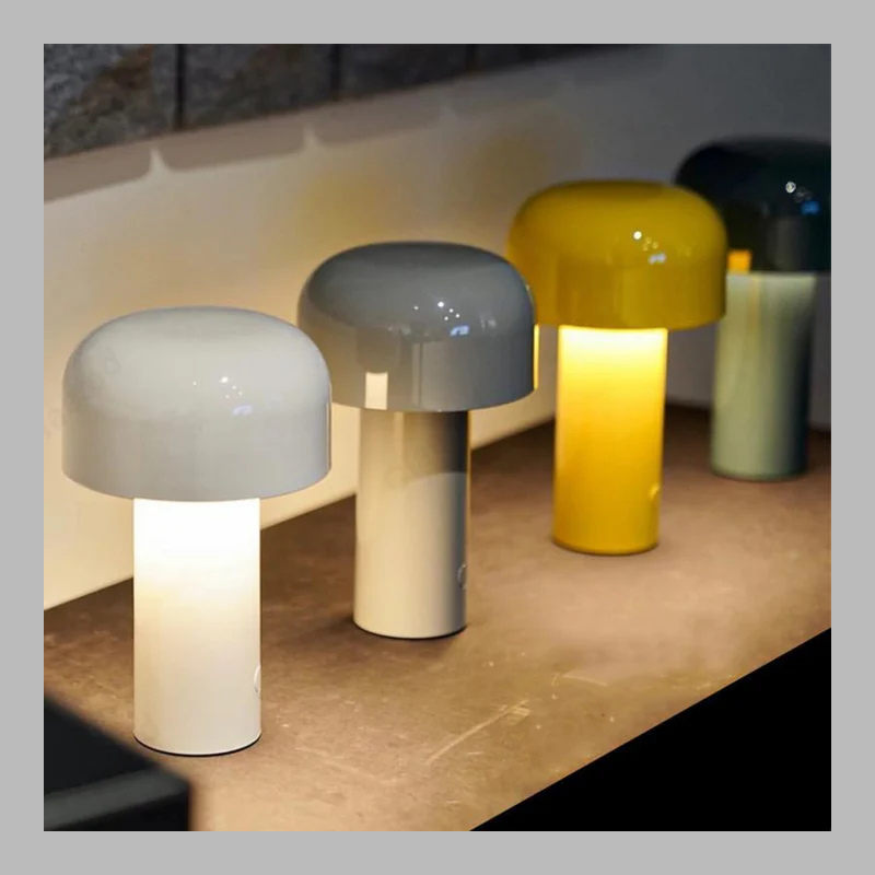Wireless Retro LED Table Lamp – USB Rechargeable with Smart Touch Control