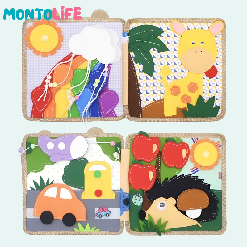 Giraffe Learning Book – Sensory Exploration & Early Brain Development Toy