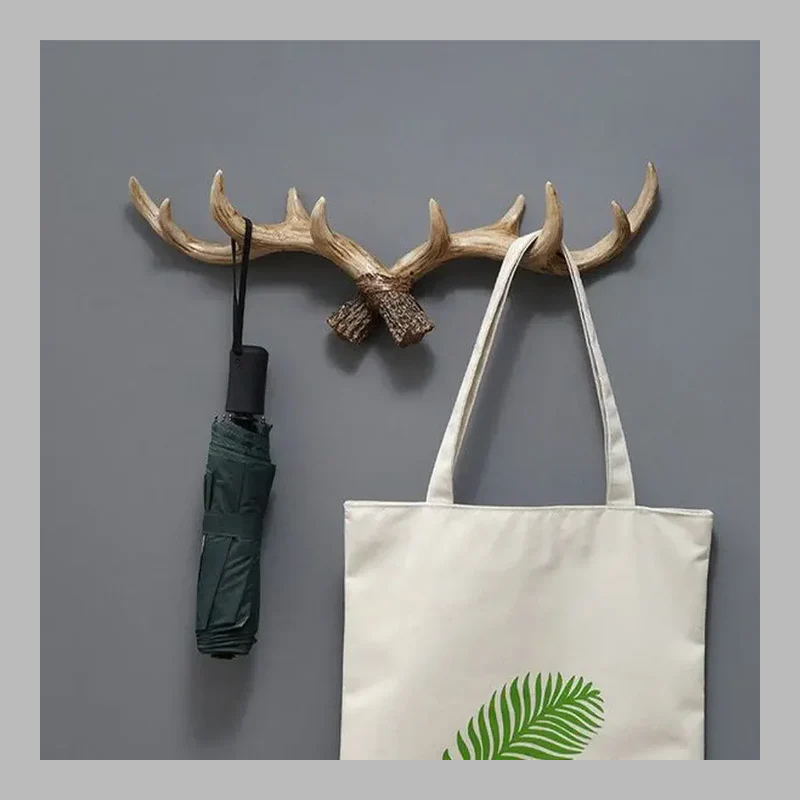 Rustic Deer Horn Wall Hook – Vintage Coat Rack