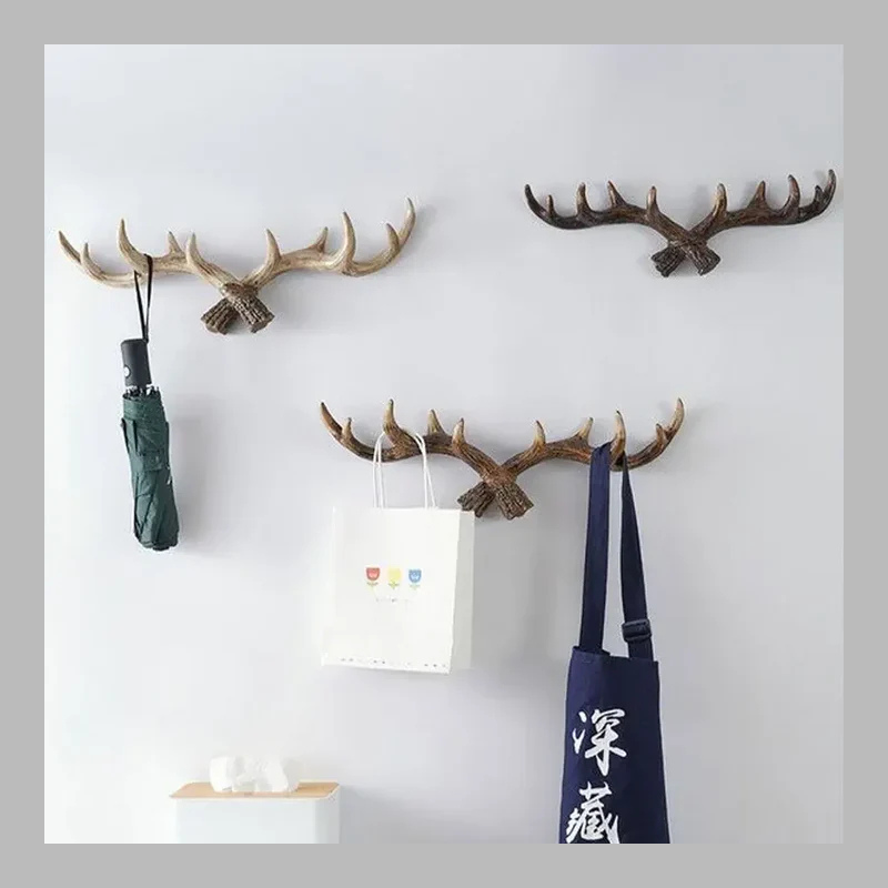 Rustic Deer Horn Wall Hook – Vintage Coat Rack