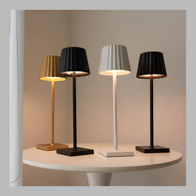 Portable Wireless LED Table Lamp – Rechargeable with Adjustable Lighting