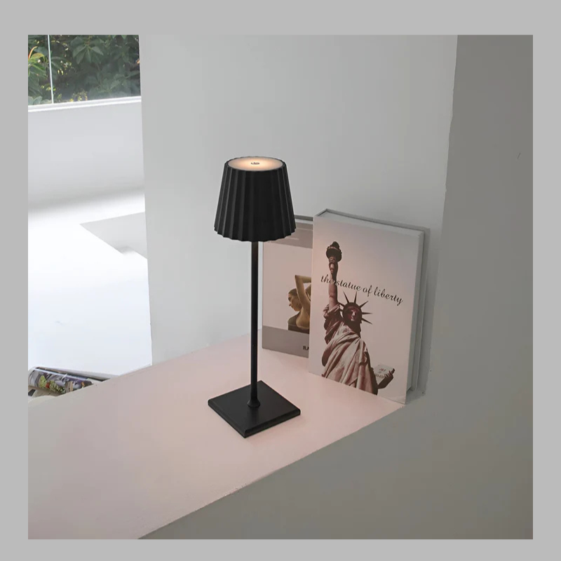 Portable Wireless LED Table Lamp – Rechargeable with Adjustable Lighting