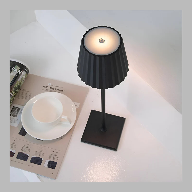 Portable Wireless LED Table Lamp – Rechargeable with Adjustable Lighting