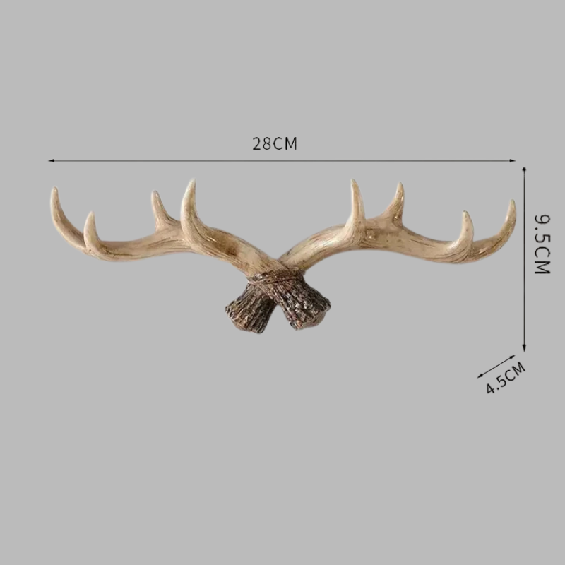 Rustic Deer Horn Wall Hook – Vintage Coat Rack