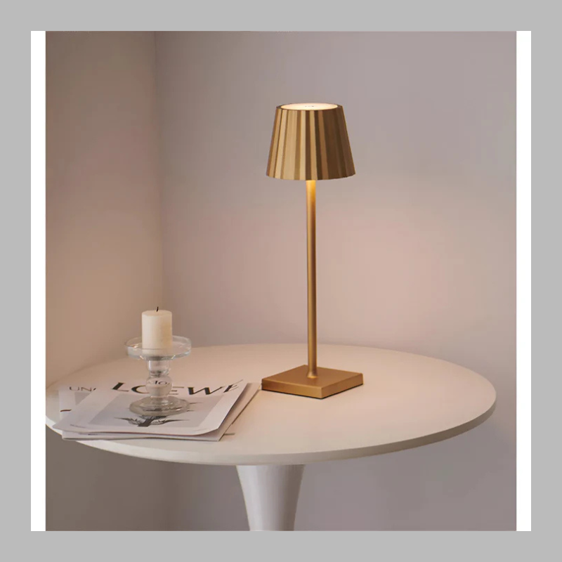 Portable Wireless LED Table Lamp – Rechargeable with Adjustable Lighting