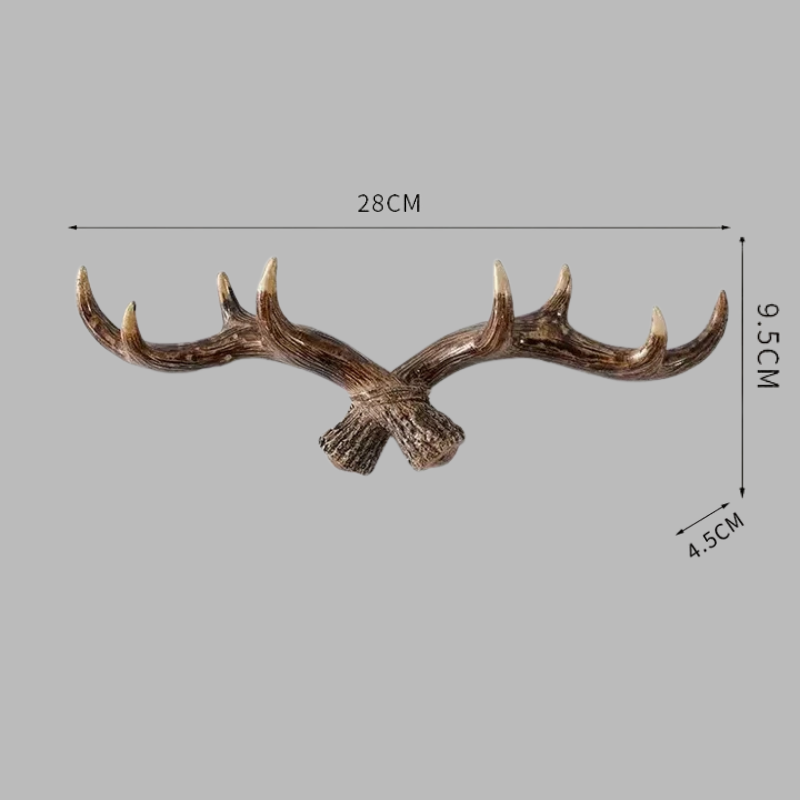 Rustic Deer Horn Wall Hook – Vintage Coat Rack